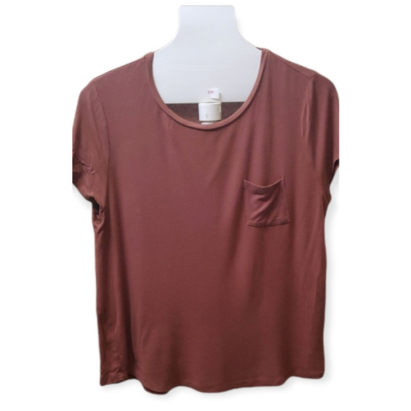 Aeropostale Seriously Soft Perfect Crew Pocket Tee Size XL Copper - Picture 2 of 8